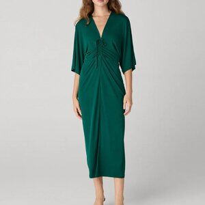 NWT Diane Von Furstenberg Valerie Dress in Emerald Women's Large